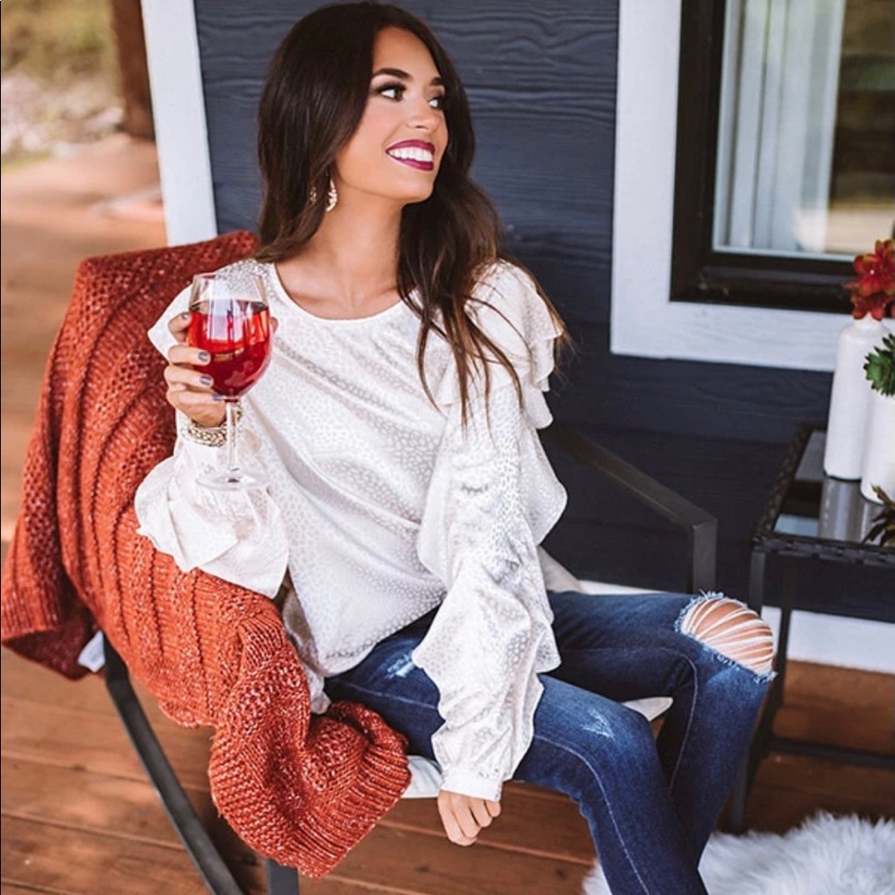 Day To Day Leopard Shift Top In Champagne